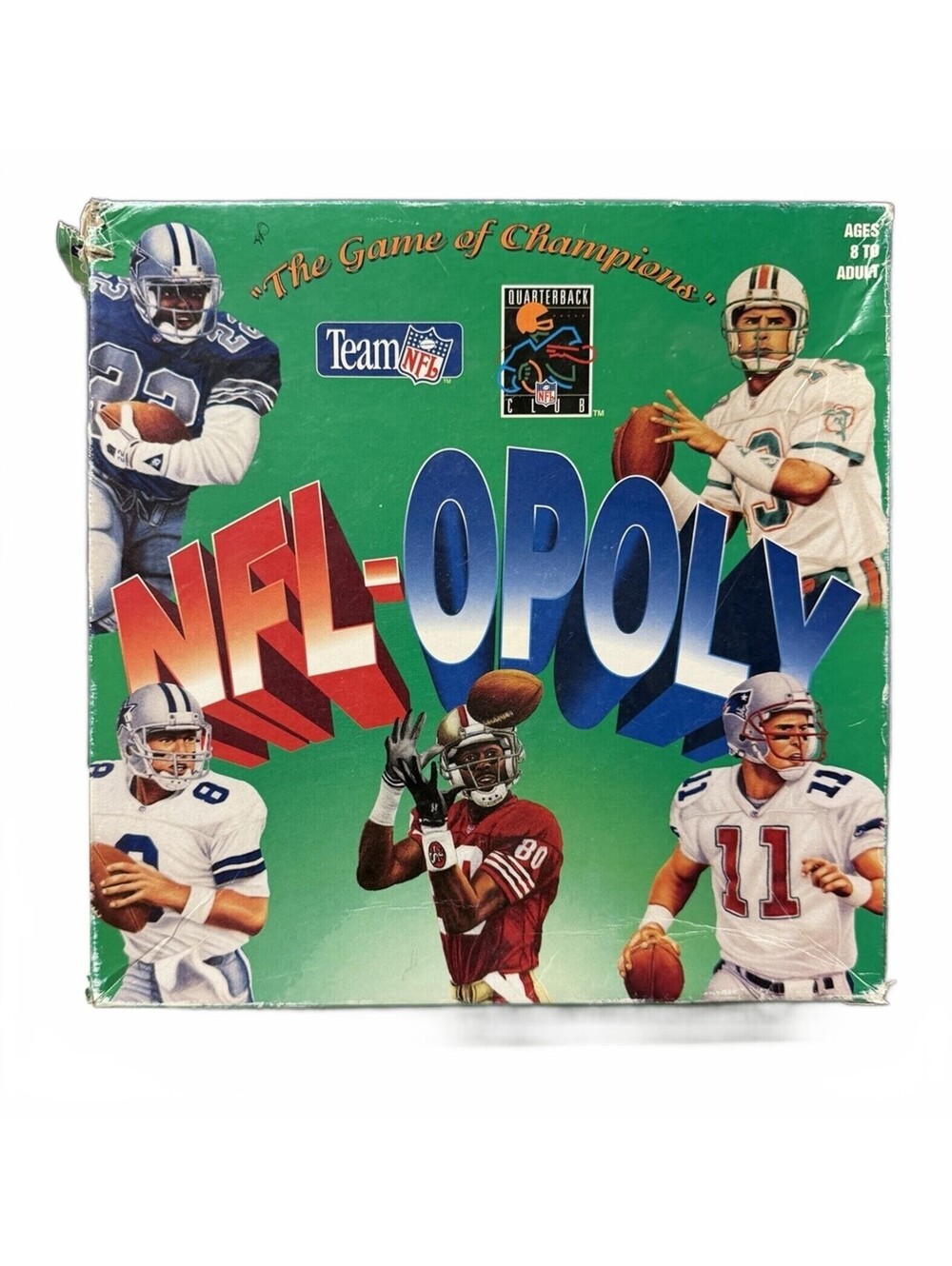NFL-OPOLY Board Game The Game Of Champions Vintage 1994 Edition Complete